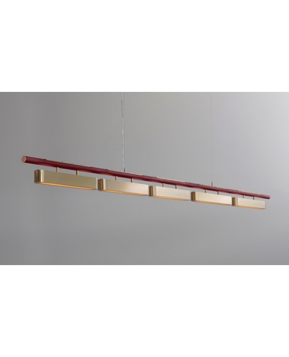 Bert Frank Colt Linear 5 Rod Pendant Lamp